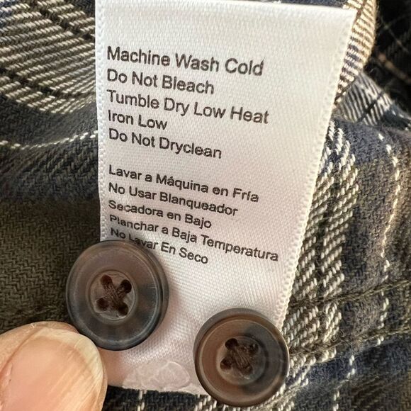 Jach's Mens Heritage Flannel Shirt Long Sleeves Button Up Plaid Green Size M - Picture 9 of 13